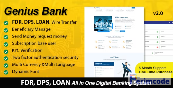 Genius Bank V2.1 – All in One Digital Banking System – nulled