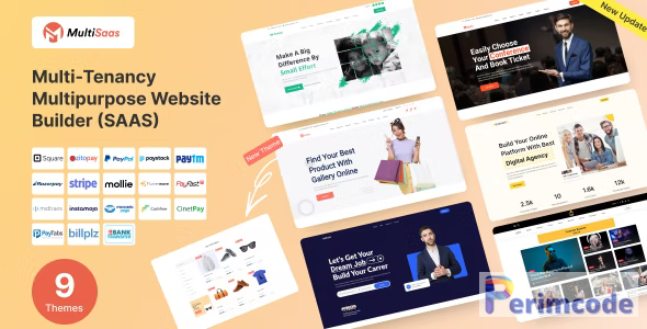 MultiSaas v1.0.4 – Multi-Tenancy Multipurpose Website Builder (Saas)