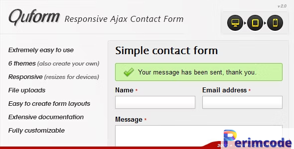 Quform v2.5.2 – Responsive Ajax Contact Form