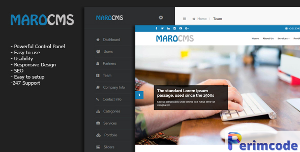 MaroCMS v3.1 – Business CMS