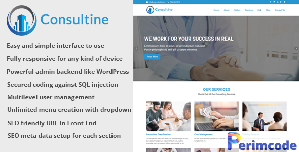 Consultine v1.8 – Consulting, Business and Finance Website CMS