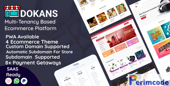 DOKANS v3.9.1 – Multitenancy Based Ecommerce Platform (SAAS) – nulled