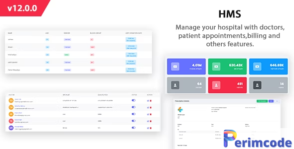 HMS – Laravel Hospital Management System – Appointment Booking v12.0.0