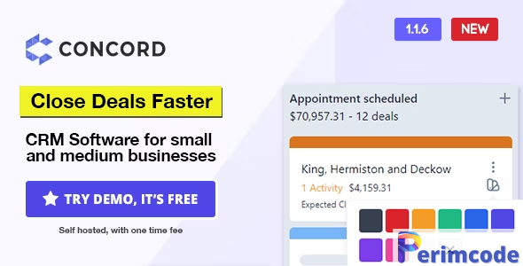 Concord v1.1.6 – Deals Management CRM