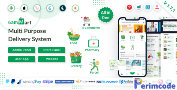 6amMart v2.0 - Multivendor Food, Grocery, eCommerce, Parcel, Pharmacy delivery app with Admin & Website - nulled