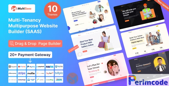 MultiSaas v1.0.3 – Multi-Tenancy Multipurpose Website Builder (Saas)