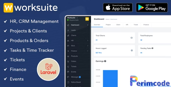 WORKSUITE v5.2.6 – HR, CRM and Project Management – nulled