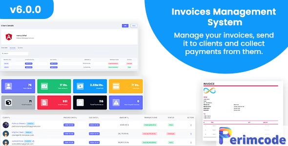 Invoices v6.0.0 – Laravel Invoice Management System – Billing Management – Invoice