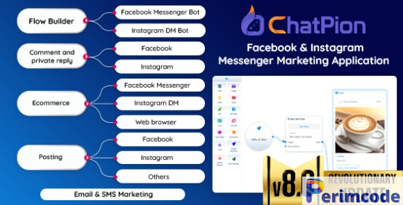 ChatPion v8.5 – Facebook & Instagram Chatbot – nulled