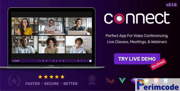 Connect v2.2.0 – Video Conference, Online Meetings, Live Class & Webinar, Whiteboard, Live Chat – nulled