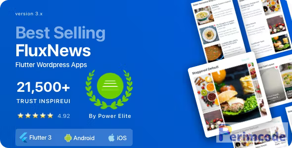 FluxNews V3.7.0 – Flutter mobile app for WordPress