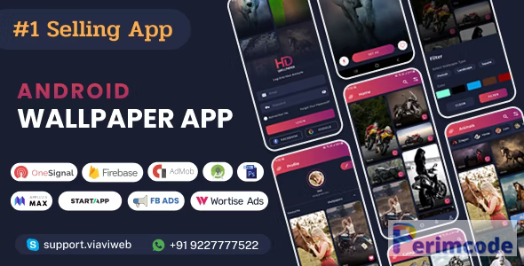 Android Wallpapers App V8.0 (HD, Full HD, 4K, Ultra HD Wallpapers) – nulled