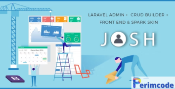 Josh - Laravel Admin Template + Front End + CRUD