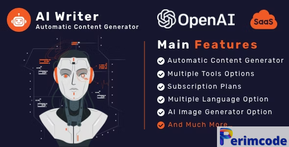 AI Writer SaaS v1.0 – Powerful Automatic Content Generator Tools & Writing Assistant