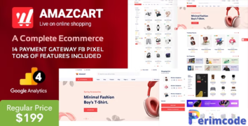 AmazCart v3.6 - Laravel Ecommerce System CMS - nulled