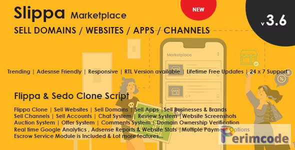 Slippa V3.8 – Domains, Website, App & Social Media Marketplace PHP Script – nulled