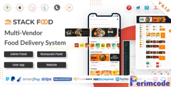 StackFood Multi Restaurant v6.0.1 - Food Delivery App with Laravel Admin and Restaurant Panel - nulled