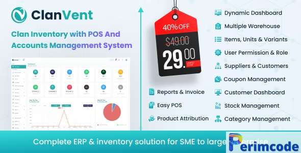 ClanVent v3.3 – Inventory with POS and Accounts Management System