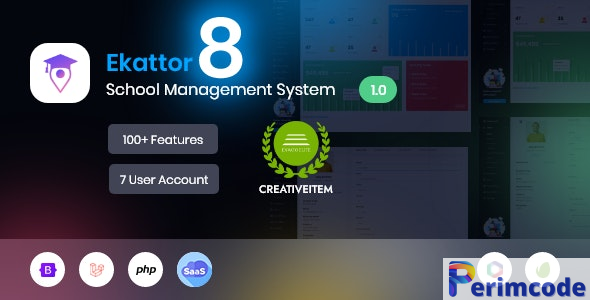 Ekattor 8 v1.4 – School Management System (SAAS) – nulled