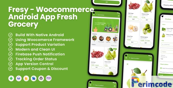 Fresy v2.0 – Woocommerce Android App Fresh Grocery