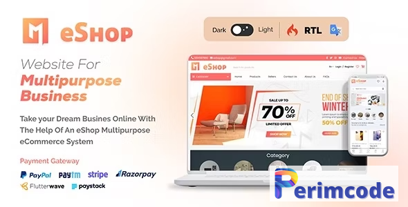 eShop Web V2.3.0 – Multi Vendor eCommerce Marketplace / CMS – nulled