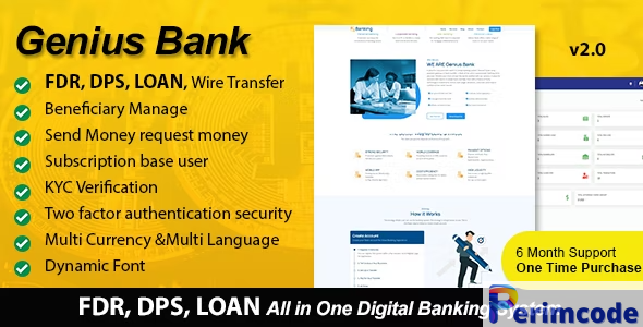 Genius Bank v2.1 – All in One Digital Banking System – nulled