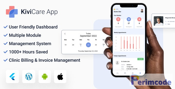 KiviCare Flutter 3.x App – Clinic & Patient Management System V6.0.1