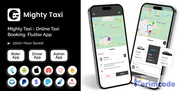 MightyTaxi V6.0 – Flutter Online Taxi Booking Full Solution