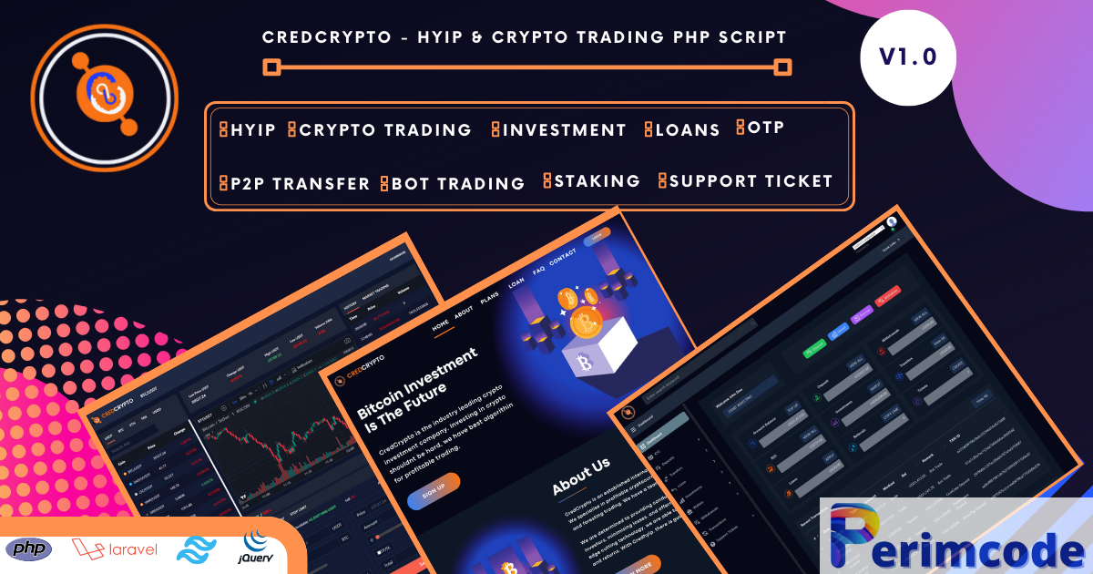 CredCrypto v2.0.4 – HYIP Investment and Trading Script – nulled