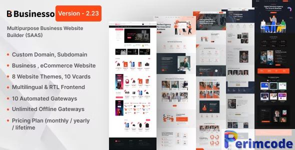 Businesso 2.23 – Business Website SAAS (Multitenancy) – nulled