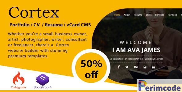 Cortex Portfolio / CV / Resume / vCard CMS v1.2