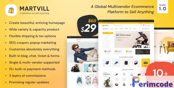 Martvill v1.0 – A Global Multivendor E-commerce Platform to Sell Anything – nulled