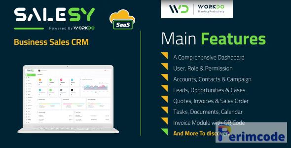 Salesy SaaS V3.8 – Business Sales CRM – nulled