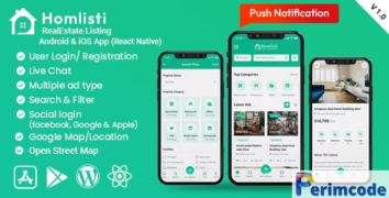 HomListi v1.10.3 - Real Estate Listing Android & iOS App