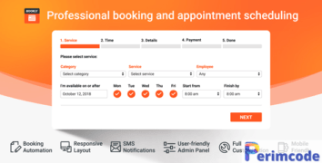 Bookly PRO v5.9 – Appointment Booking and Scheduling Software System