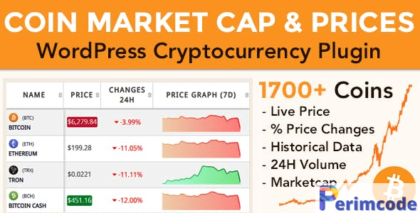 Coin Market Cap & Prices v5.1.1 – WordPress Cryptocurrency Plugin