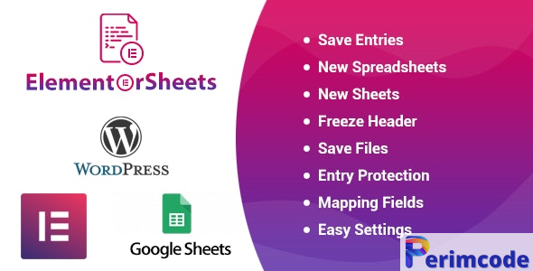 ElementorSheets v4.3 – Elementor Pro Form Google Spreadsheet Addon