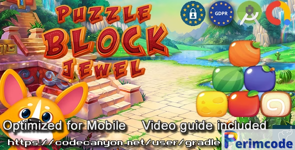 Puzzle Block Jewel V6 (Admob + GDPR + Android Studio)