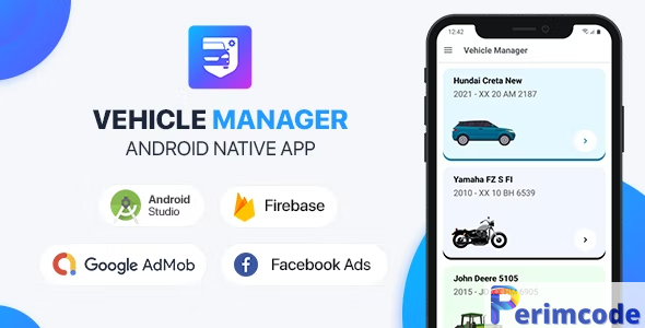 Vehicle Manager with Php Backend – Android (Kotlin) v1.3