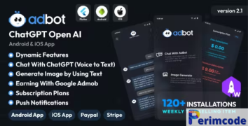 AdBot v1.0 - ChatGPT Open AI Android and iOS App