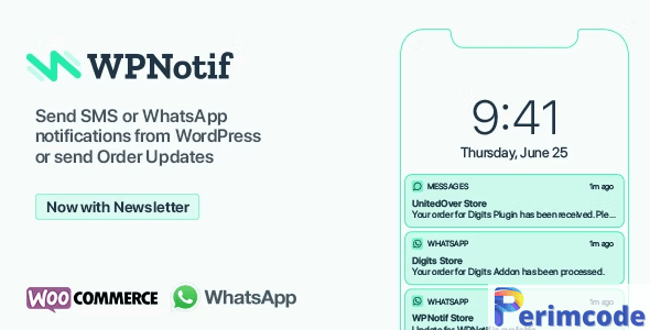 WPNotif v2.8.3.5 – WordPress SMS & WhatsApp Notifications