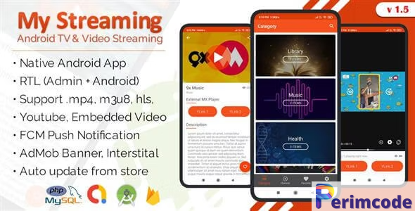 My Streaming Android App with Admin Panel (Android 11 Support) v1.5