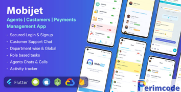Mobijet ADMIN v1.0.12 - Manage & Monitor Agents, Customer & Payments | Android & iOS Flutter app
