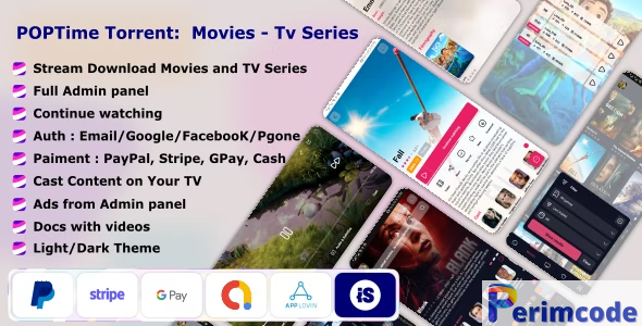 POPTime v1.0 – Torrent App Movies – TV Series – Cast system