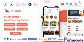 eFood v9.1 - Food Delivery App with Laravel Admin Panel + Delivery Man App - nulled