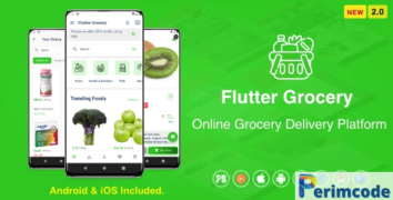 Flutter Multi Vendor Grocery (Convenience Store, Food, Vegetable, Fresh Fruit, eCommerce, Retail) v2.0