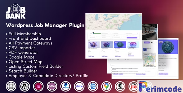 JobBank v1.0.2 – WordPress Job manager plugin