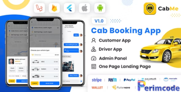 CabME v1.0 - Flutter Complete Taxi Booking Solution