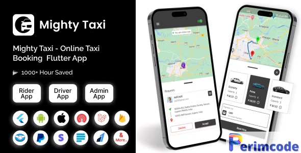 MightyTaxi v6.0 – Flutter Online Taxi Booking Full Solution