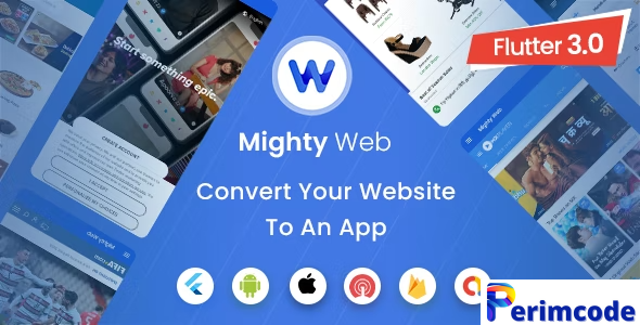 MightyWeb Webview v18.0 – Web to App Convertor (Flutter + Admin Panel)